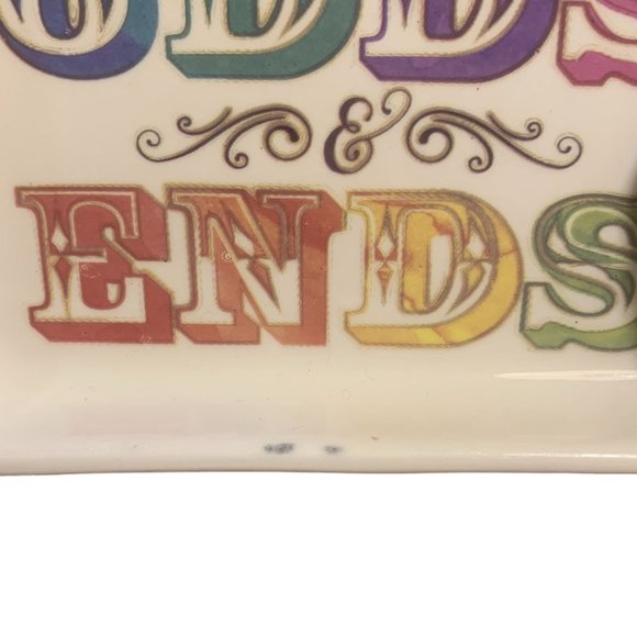 SET of 3 Trinket Dish Tray Jewelry Ring Coin Eyeglass Whimsical Colorful Ceramic - Picture 6 of 10